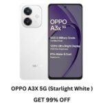 OPPO A3X 5G (Starlight White, 4GB RAM, 128GB Storage)